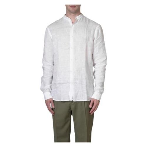 Linnen Overhemd - Klassieke Stijl Costumein , White , Heren