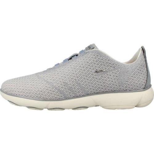 Stijlvolle Nebula Sneakers voor Vrouwen Geox , Blue , Dames