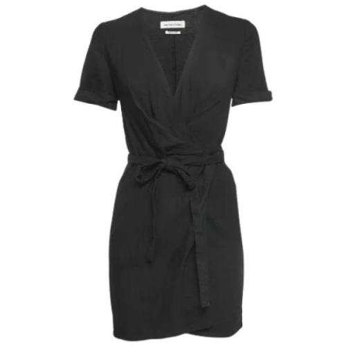Pre-owned Linen dresses Isabel Marant Pre-owned , Black , Dames