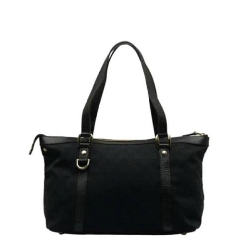 Pre-owned Canvas totes Gucci Vintage , Black , Dames