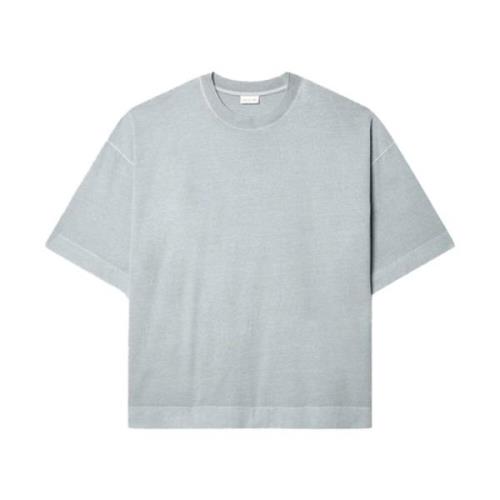 Grijze Katoenen T-shirt met Oversized Pasvorm Dries Van Noten , Gray ,...