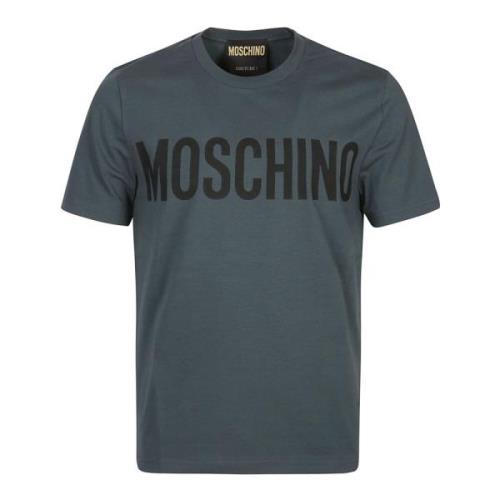 Groene Fantasie T-Shirt Moschino , Green , Heren