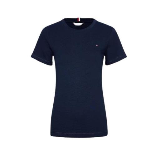 T-Shirt Donna Ww26739 met ronde halslijn Tommy Hilfiger , Blue , Dames