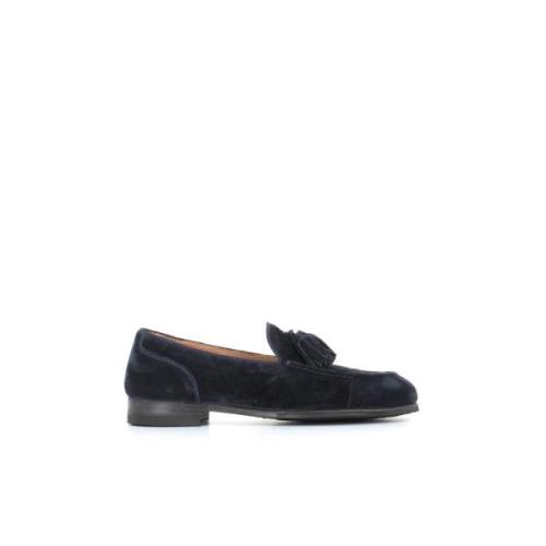 Donkerblauwe Suède Mocassins Alberto Fasciani , Blue , Dames