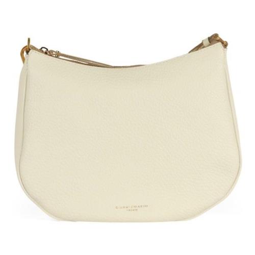 Leren Bubble Schoudertas Brooke Gianni Chiarini , White , Dames