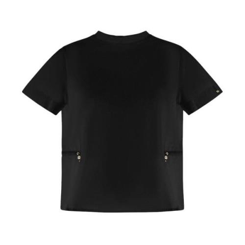 Zwart T-Shirt Herno , Black , Dames