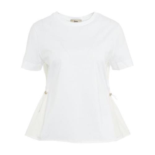Witte T-Shirts Polos voor Dames Herno , White , Dames