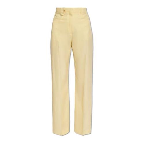 Sauge plooivoorpantalon Jacquemus , Yellow , Dames