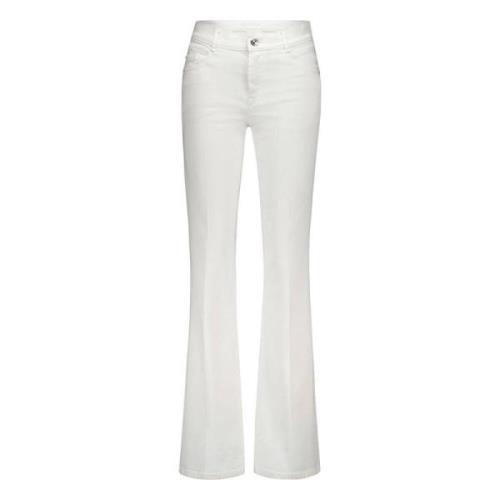 Slim Bootcut Jeans Gardeur , White , Dames