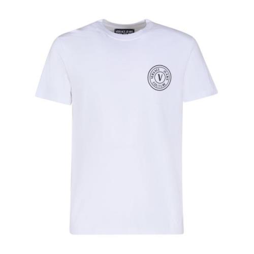 Witte T-shirts en Polos met 98% Katoen Versace Jeans Couture , White ,...
