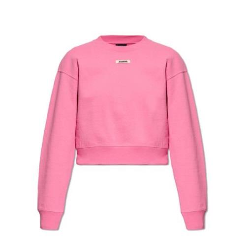 Katoenen sweatshirt Jacquemus , Pink , Dames