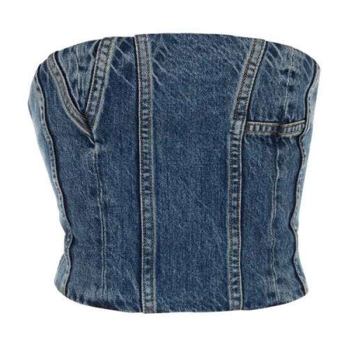 Stijlvolle Denim Top Amiri , Blue , Dames