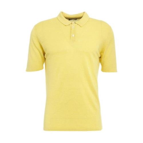 Gele T-shirt & Polo voor Heren Roberto Collina , Yellow , Heren