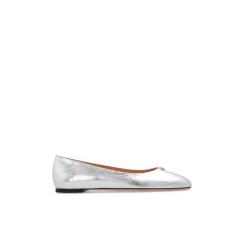 Leren ballet flats Bally , Gray , Dames