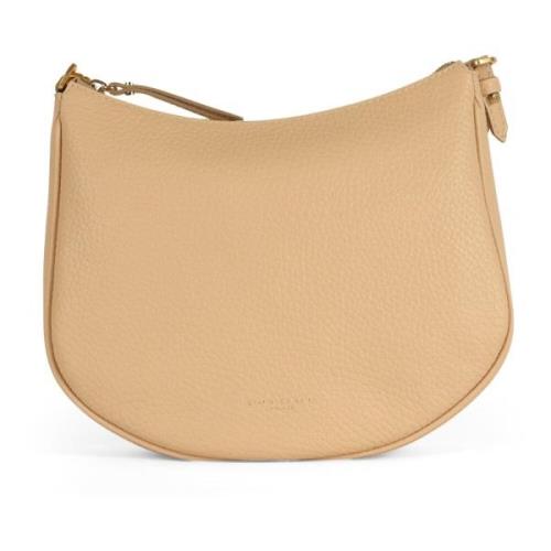 Leren Bubble Schoudertas Brooke Gianni Chiarini , Beige , Dames