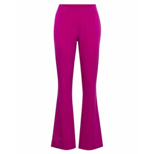 Penelope Flare Travel Broek &Co Woman , Pink , Dames