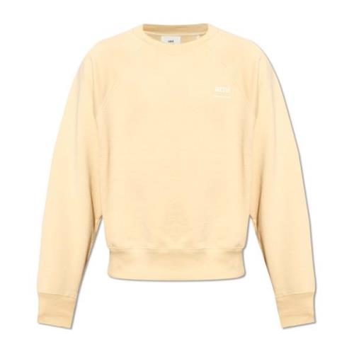 Katoenen sweatshirt Ami Paris , Yellow , Heren