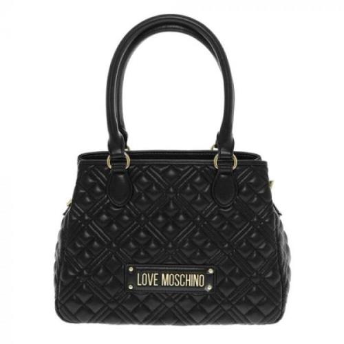 Gewatteerde handtas in zwart Love Moschino , Black , Dames