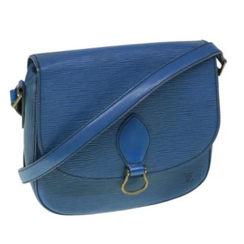 Pre-owned Leather shoulder-bags Louis Vuitton Vintage , Blue , Unisex