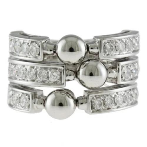 Pre-owned White Gold rings Bvlgari Vintage , Gray , Dames