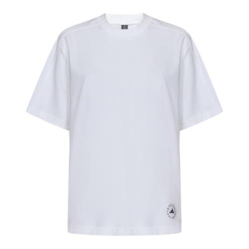 Witte Ribgebreide T-shirts en Polos Adidas by Stella McCartney , White...
