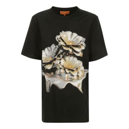 Licht Jersey T-Shirt Stine Goya , Black , Dames