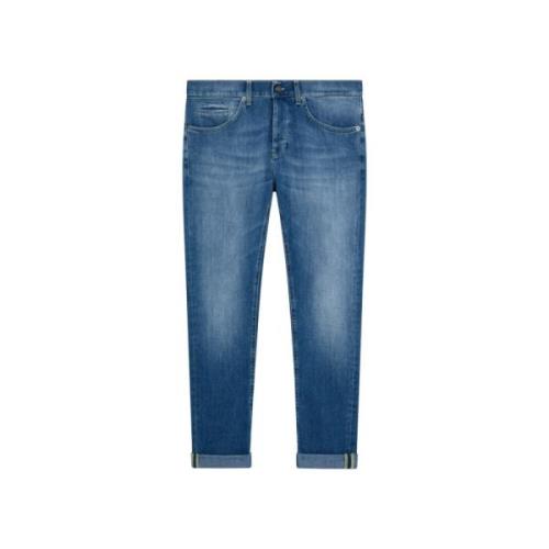 Slim-fit Stijlvolle Heren Jeans Upgrade Dondup , Blue , Heren