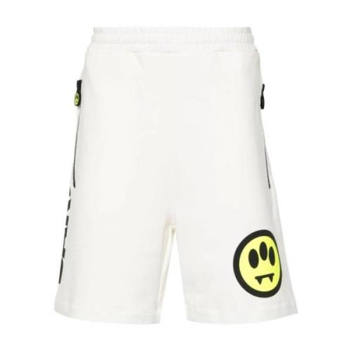 Witte Shorts met Motiefprint Barrow , White , Heren