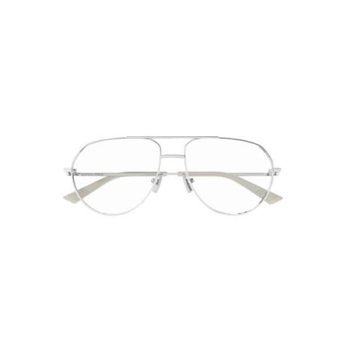 Metallic Optische Frames voor Vrouwen Bottega Veneta , Gray , Dames