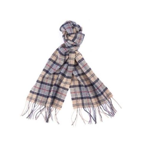 Wollen Tartan Sjaal Barbour , Beige , Unisex