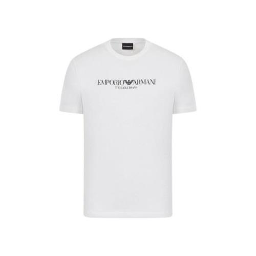 Aquila Logo T-Shirt Emporio Armani , White , Heren