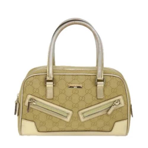 Pre-owned Canvas gucci-bags Gucci Vintage , Yellow , Dames