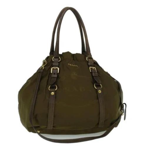 Pre-owned Suede totes Prada Vintage , Brown , Dames