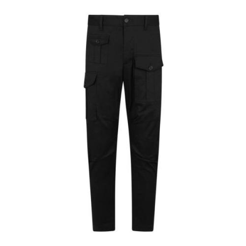 Zwarte Cargo Broek Dsquared2 , Black , Heren