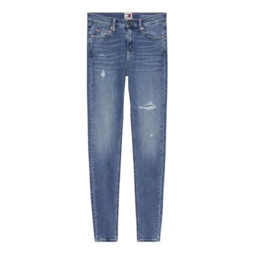 Skinny Jeans voor Dames Tommy Hilfiger , Blue , Dames
