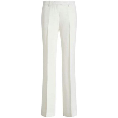 Natuurlijke rechte broek Etro , White , Dames