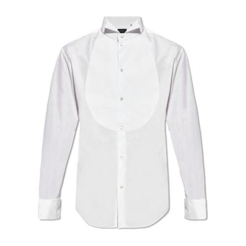 Katoenen shirt Emporio Armani , White , Heren