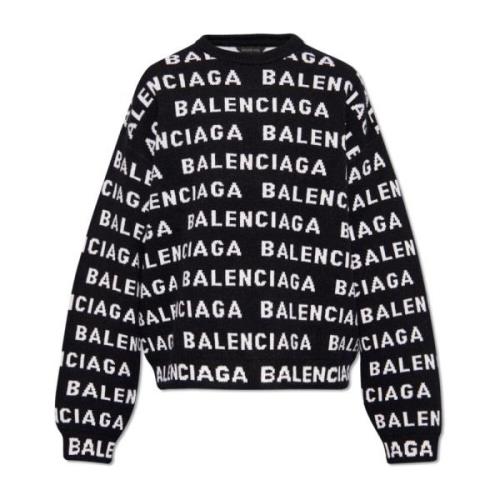Trui met logo Balenciaga , Black , Heren