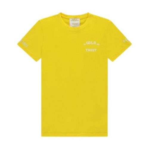 Pusha Gele T-shirt In Gold We Trust , Yellow , Heren