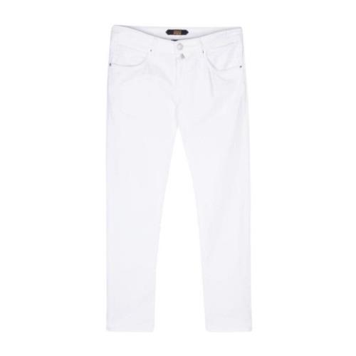 Blauwe Divisie Witte Jeans Incotex , White , Heren
