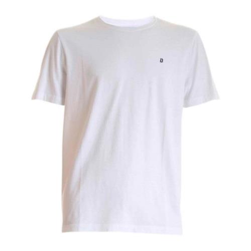 Klassiek T-shirt Dondup , White , Heren