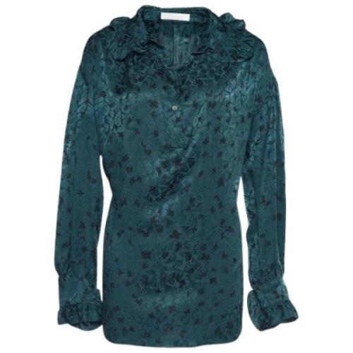 Pre-owned Silk tops Chloé Pre-owned , Green , Dames