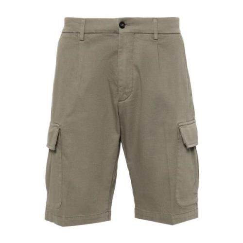 Cargo Shorts met Gemengd Katoen Corneliani , Green , Heren