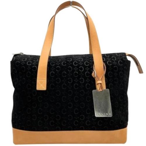 Pre-owned Suede totes Celine Vintage , Black , Dames