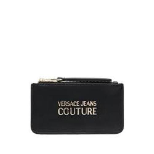 Logo Lettering Pasjeshouder Versace Jeans Couture , Black , Dames