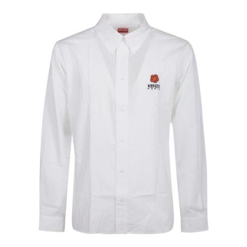 Bloemen Crest Casual Shirt Kenzo , White , Heren