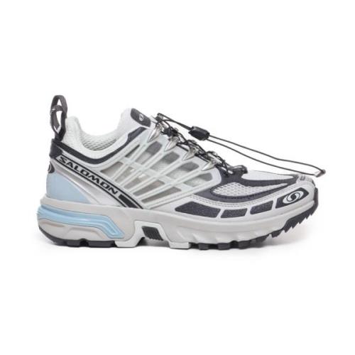 Grijze Sneakers met Kurim Structuur Salomon , Gray , Unisex