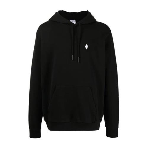 Zwart Wit Cross Hoodie Marcelo Burlon , Black , Heren