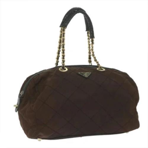 Pre-owned Fabric travel-bags Prada Vintage , Brown , Dames