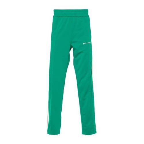 Groene broek met zijstreep details Palm Angels , Green , Heren